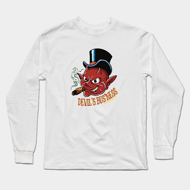 devil s bus ness Long Sleeve T-Shirt by Paskalamak